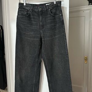 Dark Grey Wide leg Jean